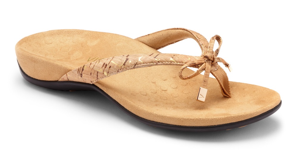 Bella II Gold Cork sandals