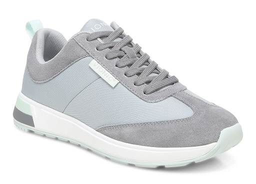 nylon and suede retro lace-up sneaker