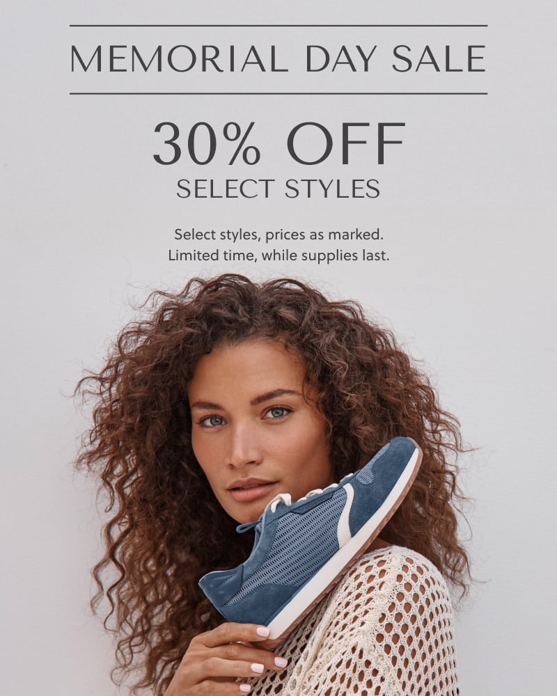 Memorial Day Sale 30% Off Select Styles