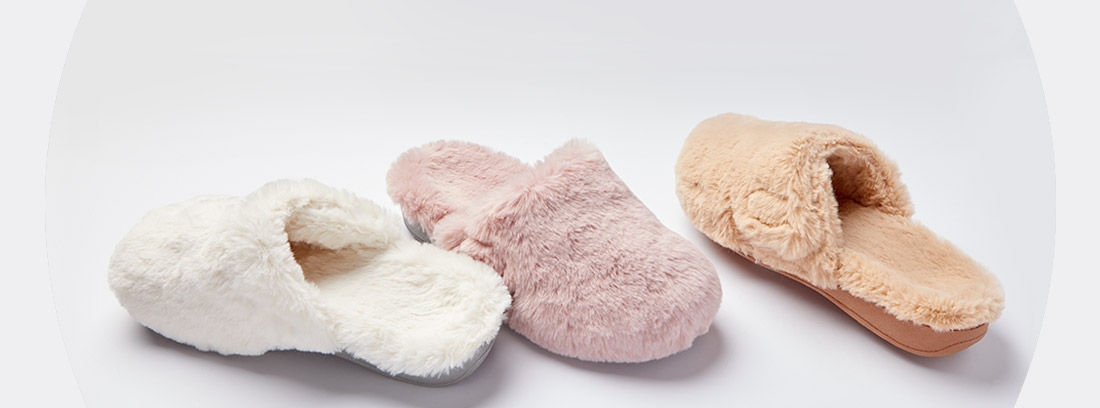 Plush Slippers with Arch Support 
