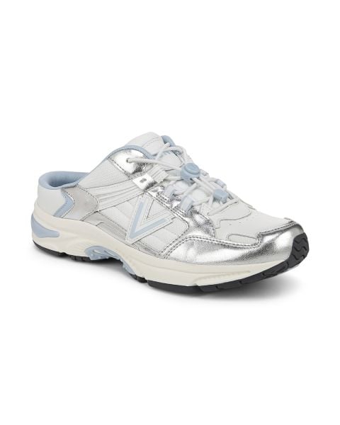 White Silver Leather