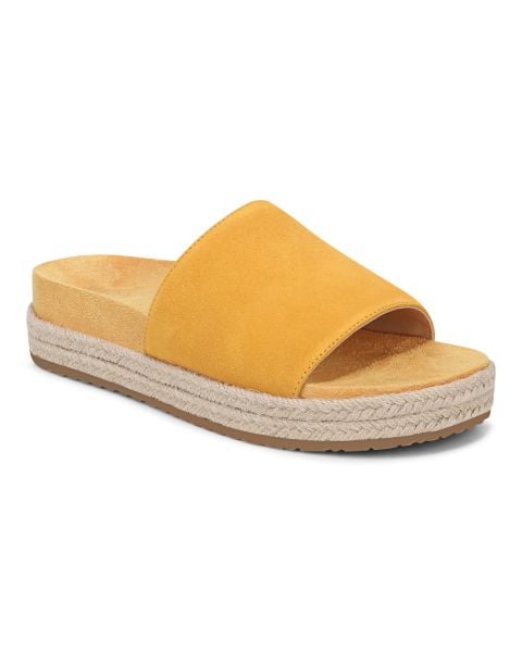 Amber Yellow Suede