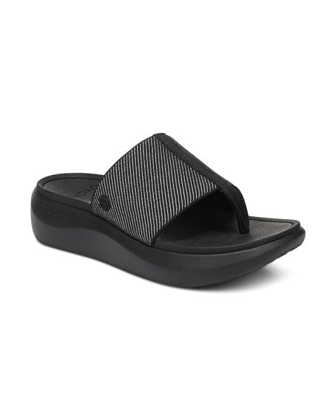 Beach Aqua Platform Toe Post Sandal