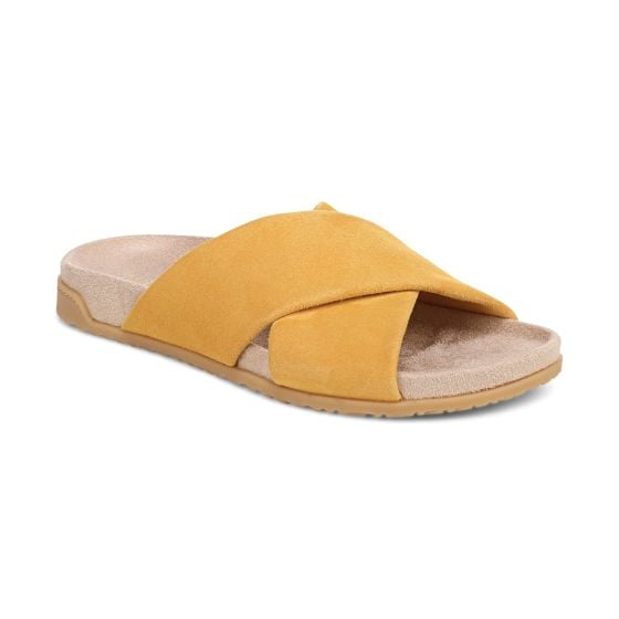 Amber Yellow Suede
