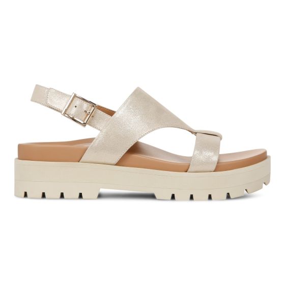 Lulah Gold Platform Sandal