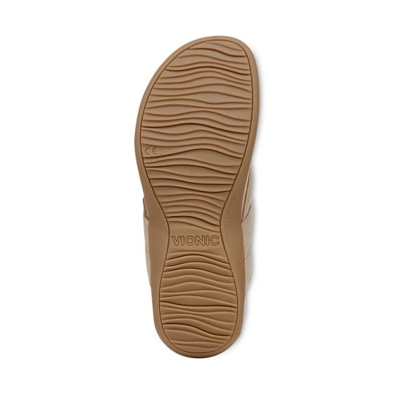 Gold Shimmer Leather-Sole
