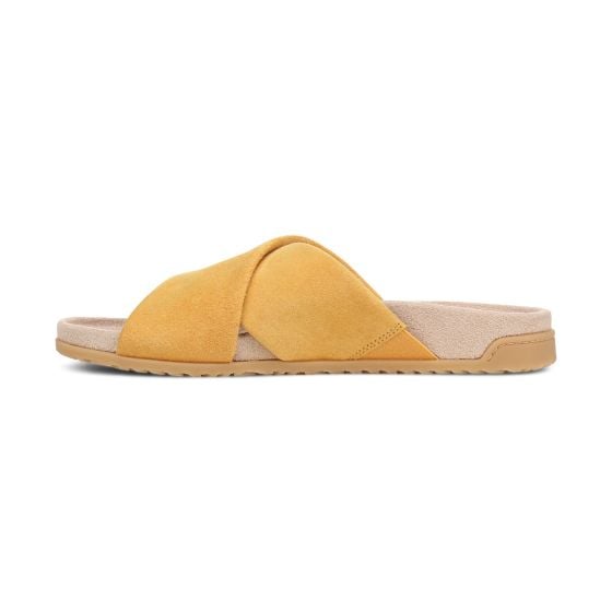 Amber Yellow Suede
