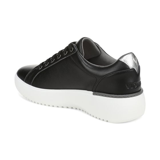 Black Silver Leather