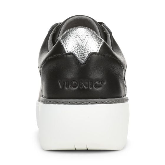 Black Silver Leather