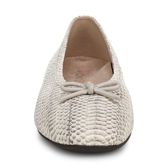 Ivory Python Print Leather