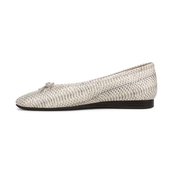 Ivory Python Print Leather