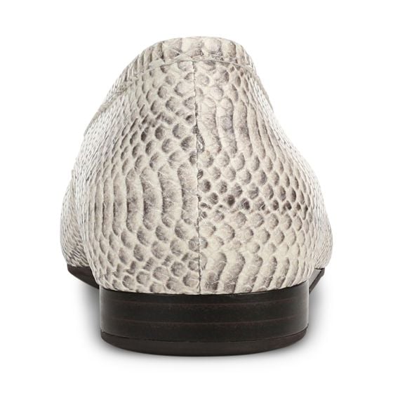 Ivory Python Print Leather