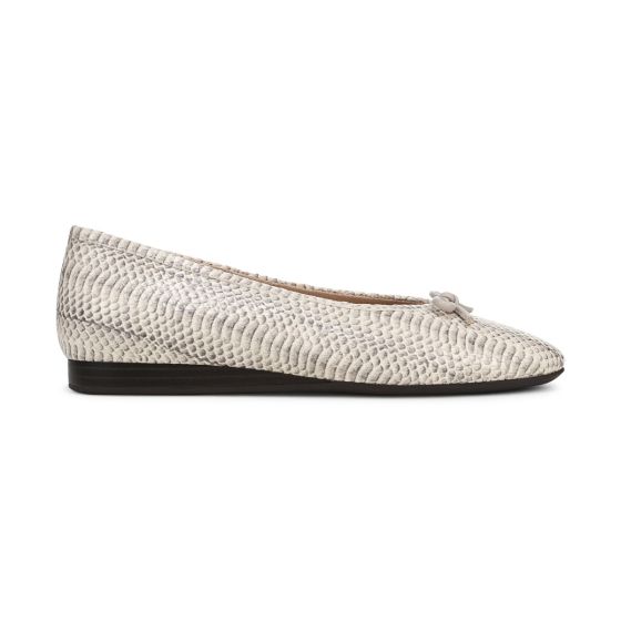 Ivory Python Print Leather