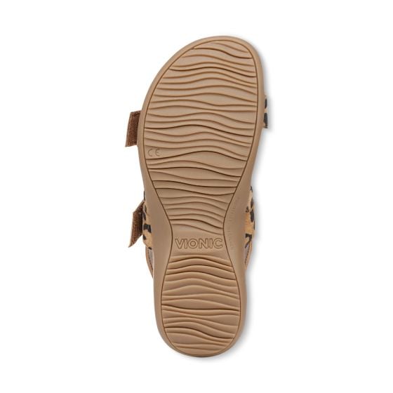 Tan Leopard Print Suede-Sole