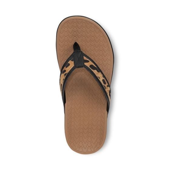 Black Leopard Print Suede