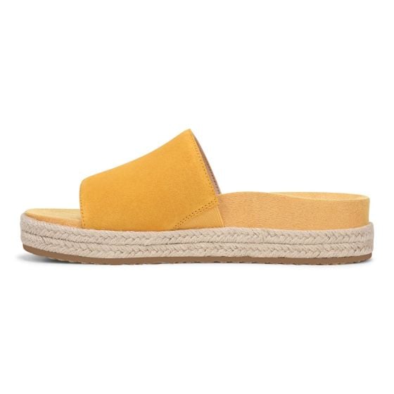 Amber Yellow Suede