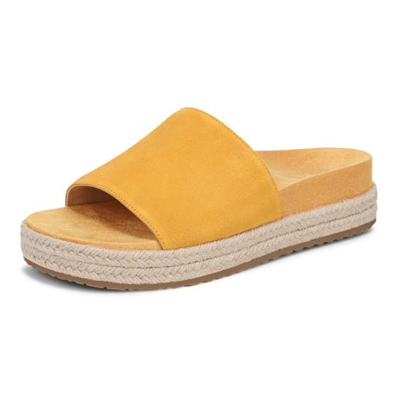 Amber Yellow Suede