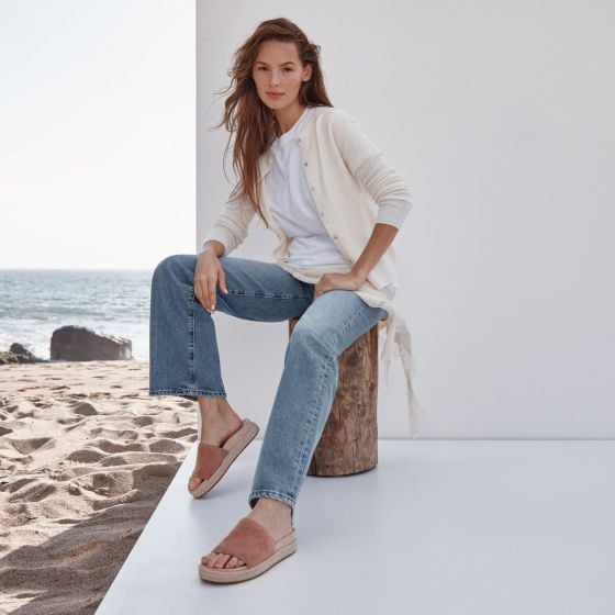 Yasmina Platform Slide Sandal