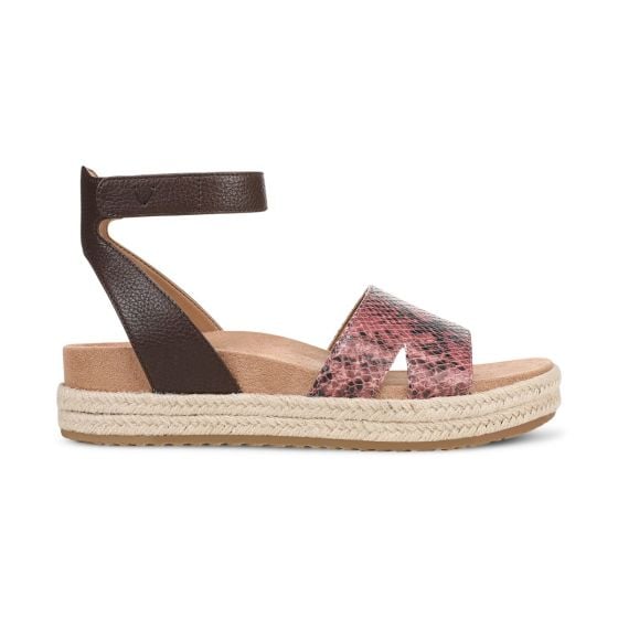 Merlot Snake Print Leather