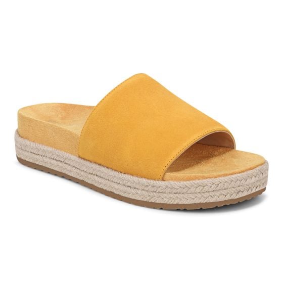 Amber Yellow Suede