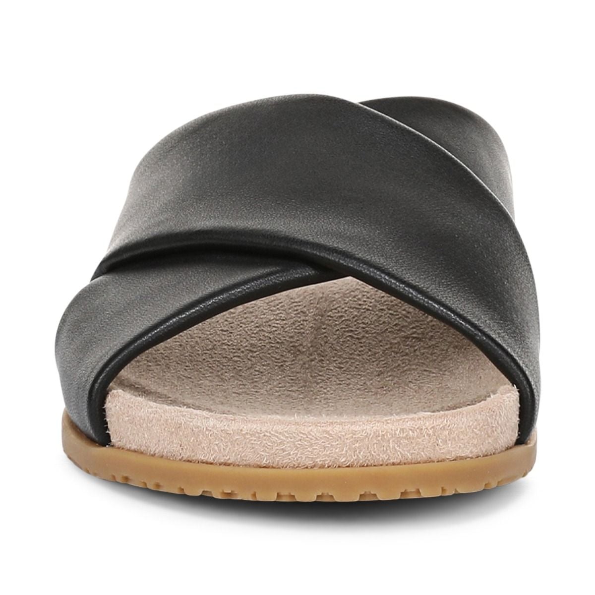 как выглядит VIONIC Etna Slide Sandal - Black Leather NEW фото