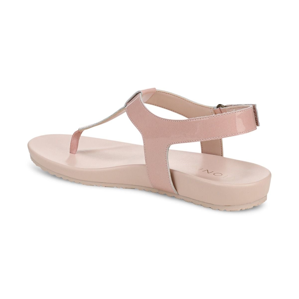 как выглядит NEW VIONIC Palisades Toe Post Ankle Strap Sandal, Smokey Rose Patent фото