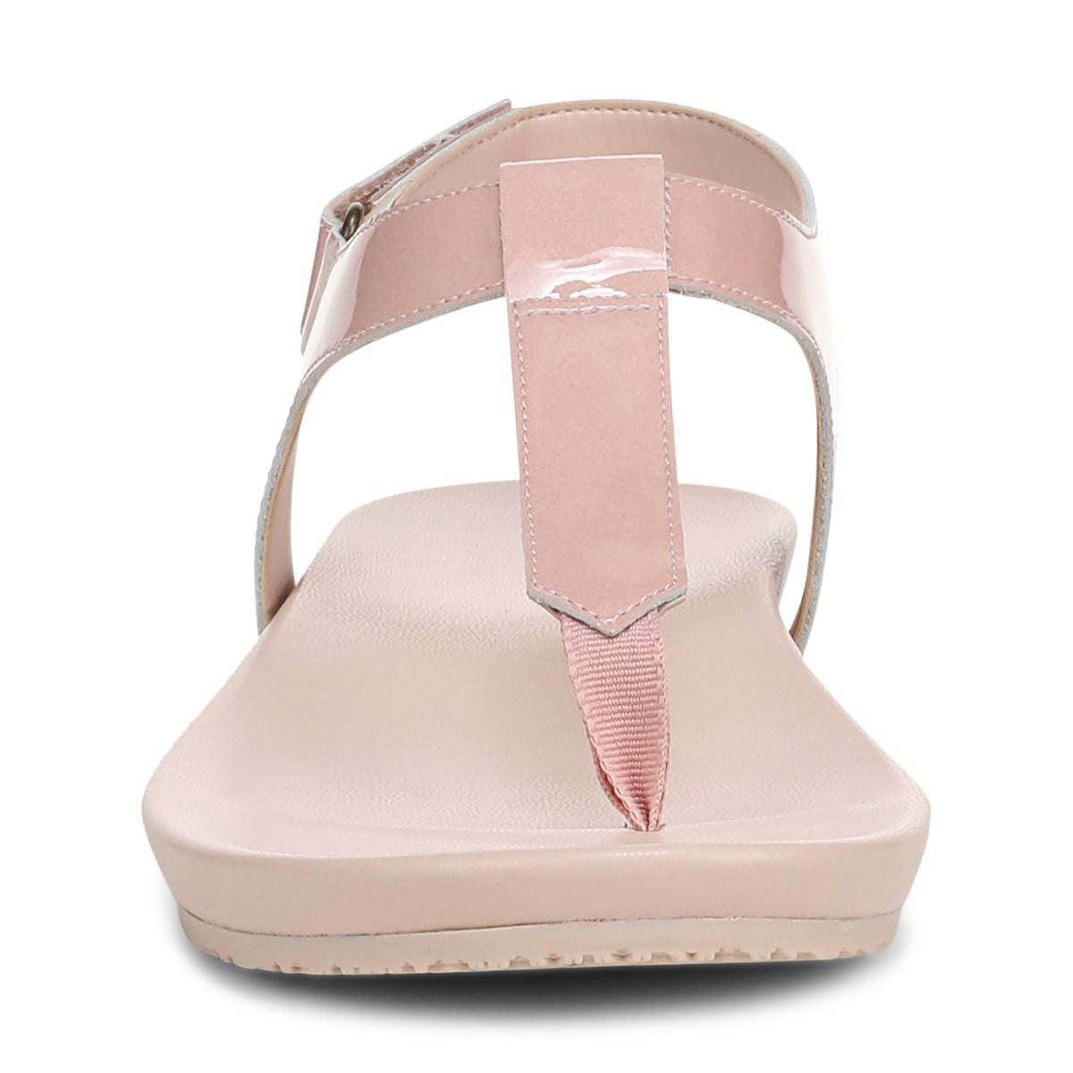 как выглядит NEW VIONIC Palisades Toe Post Ankle Strap Sandal, Smokey Rose Patent фото