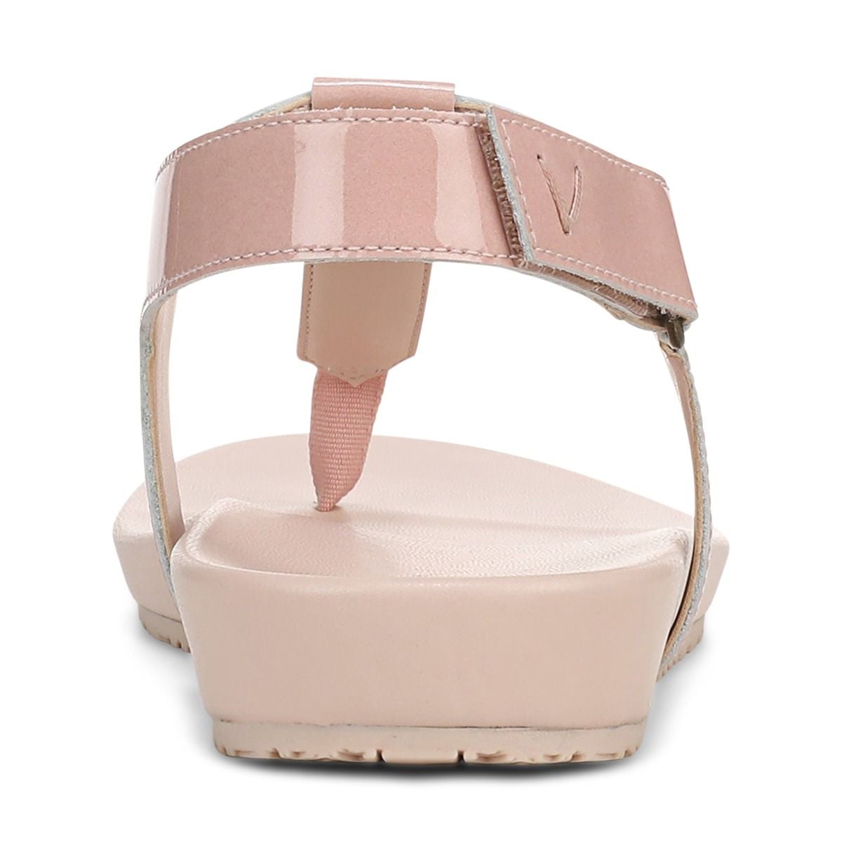 как выглядит NEW VIONIC Palisades Toe Post Ankle Strap Sandal, Smokey Rose Patent фото