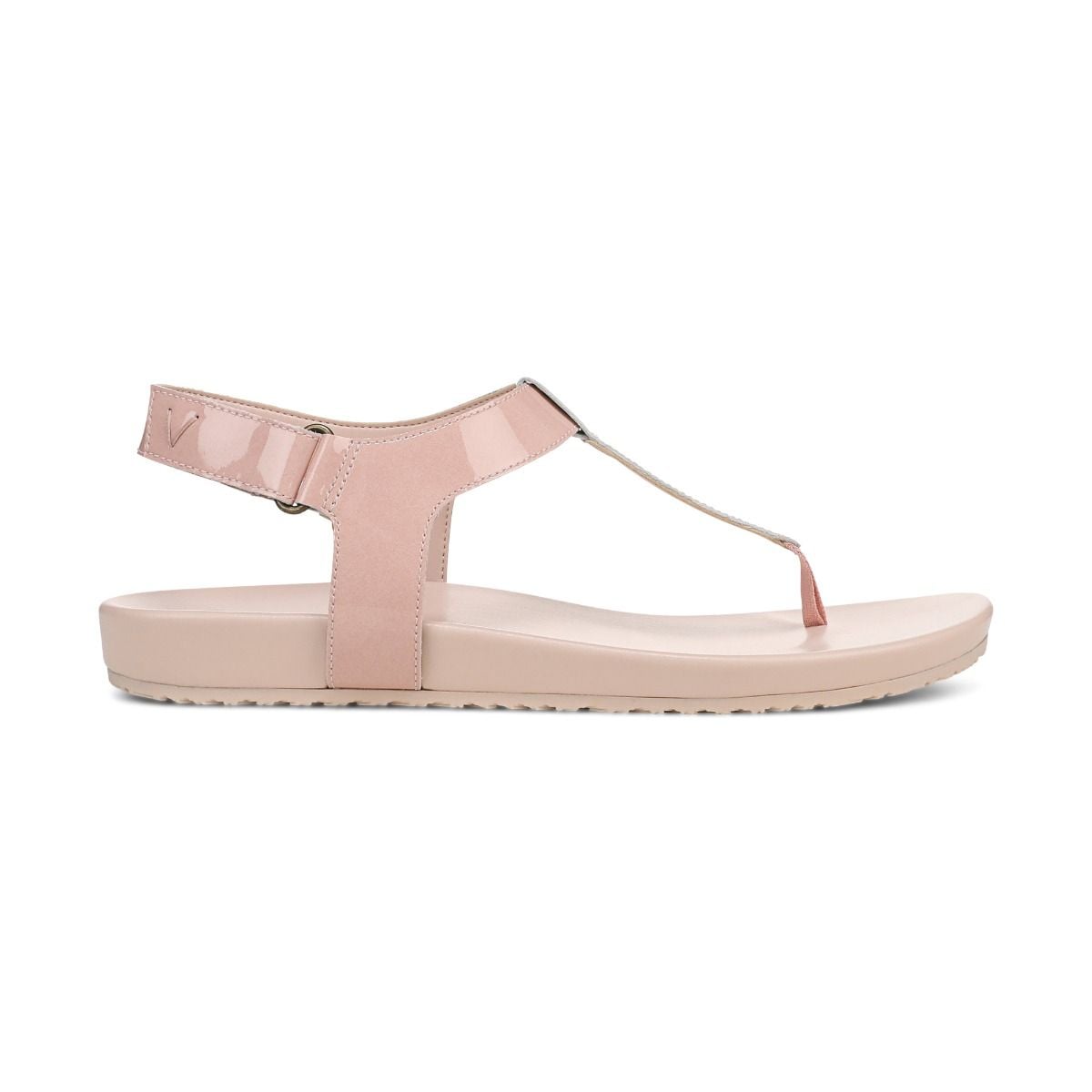как выглядит NEW VIONIC Palisades Toe Post Ankle Strap Sandal, Smokey Rose Patent фото