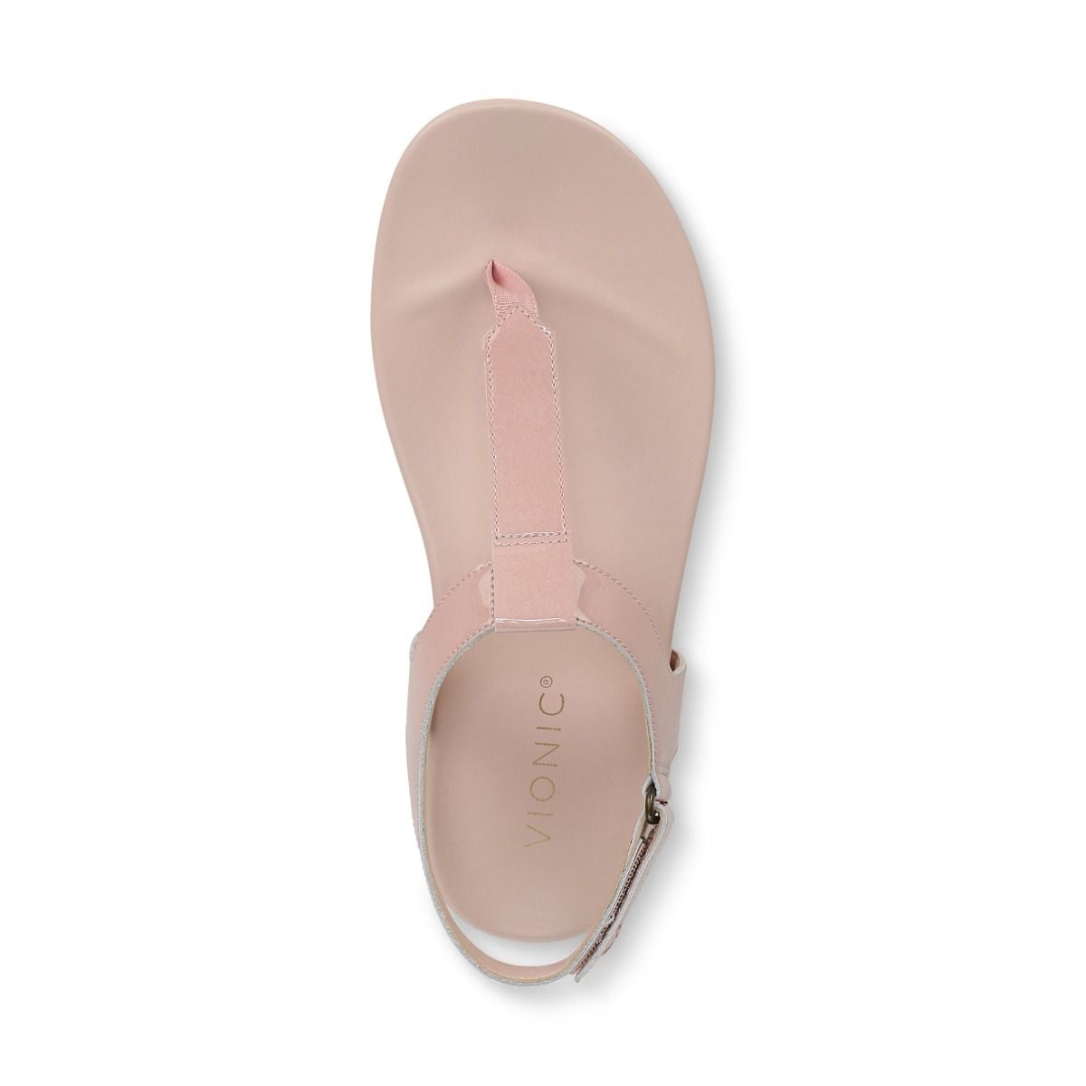 как выглядит NEW VIONIC Palisades Toe Post Ankle Strap Sandal, Smokey Rose Patent фото