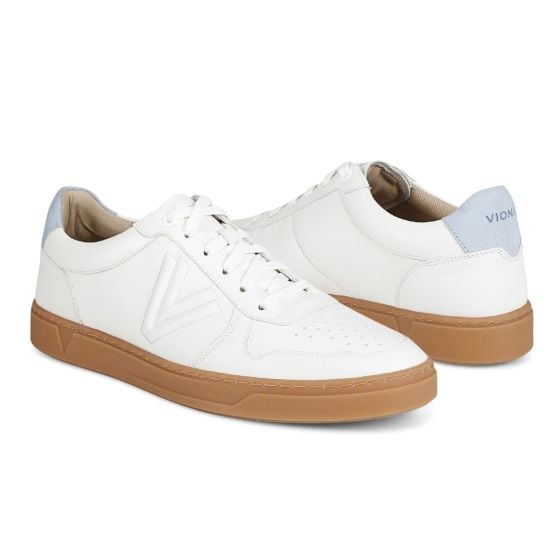White Skyway Suede