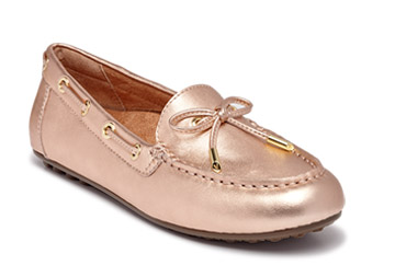 Vionic Women's Debbie Driver Moccasin Flats with Concealed Orthotic Arch Support 