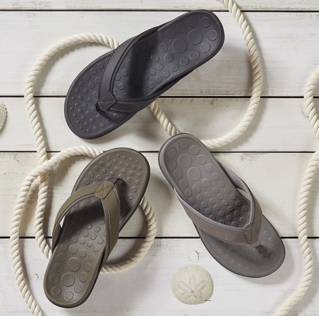 vionic gray sandals